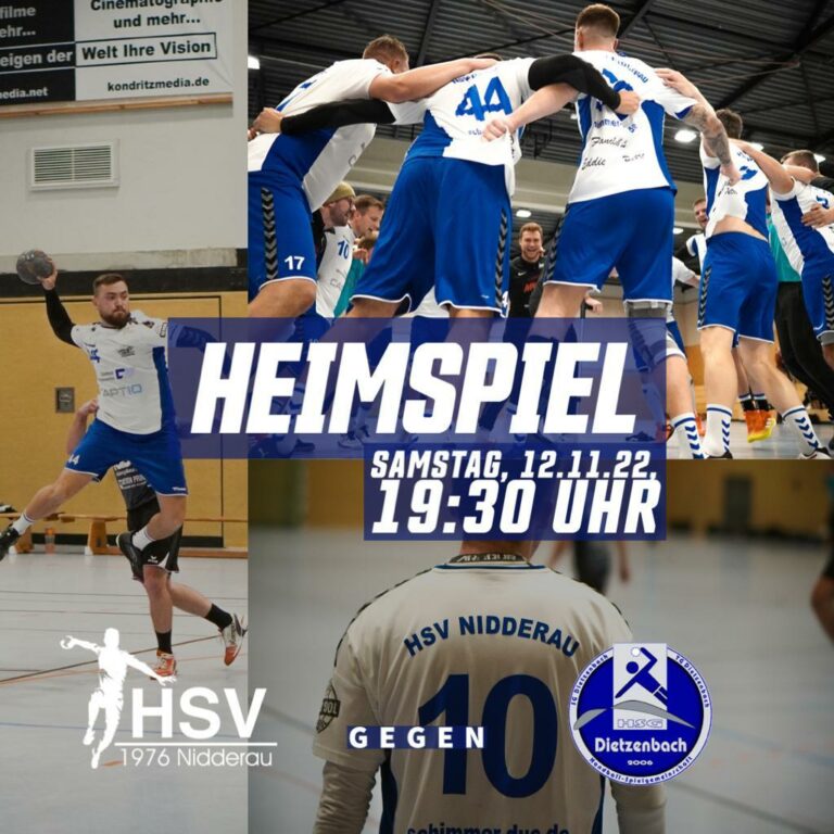 Heimspieltag am 12.11. vs. Dietzenbach